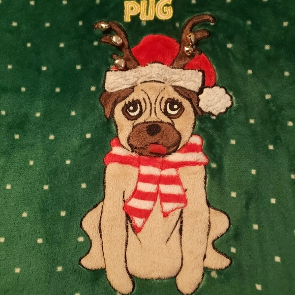 Bah Hum Bug ugly Christmas sweater XL Soft Cozy Fleece PJ top - Picture 2 of 7